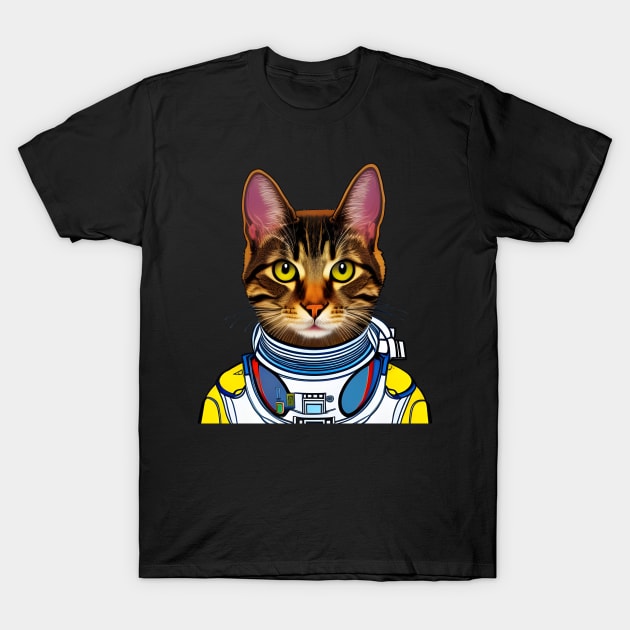 Astronaut Cat T-Shirt by Purrestrialco